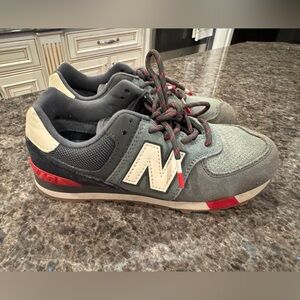 New Balance Green and Red Sneakers
